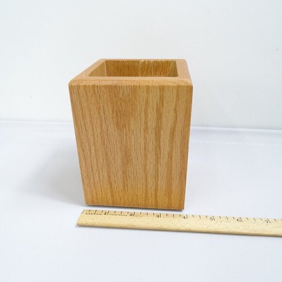 CUTCO Kitchen Tool Utensil Oak Wood Box Block Caddy Container Holder Made In USA - Picture 5 of 6